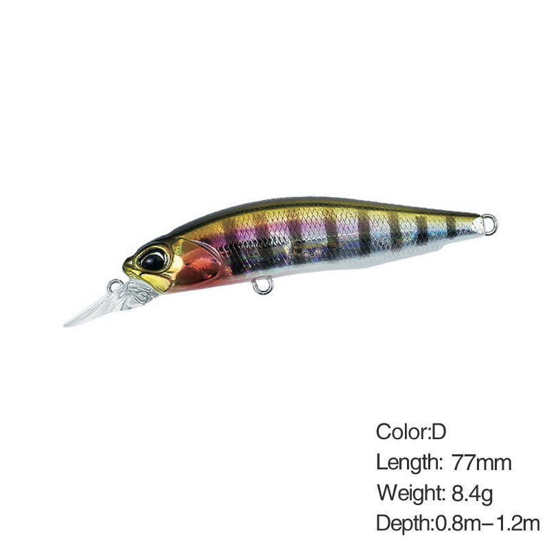 Minnow lokke haard agn kunstige woblere fiskeri lokker suspenderende krank wolfram vægt system wobler model krank agn: D
