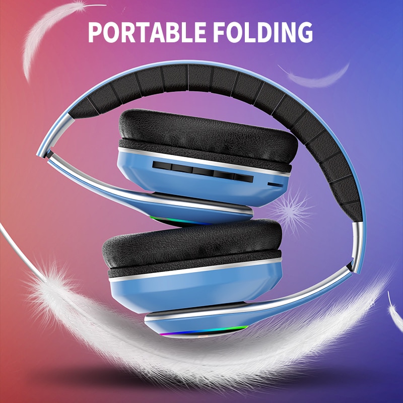 1000mAh battery wireless headset Bluetooth headset foldable Bluetooth headset 3D stereo gaming headset 6 sound equalizer modes