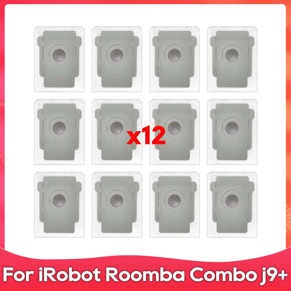 Compatible con ( iRobot Roomba Combo j7+, j9+, 10 Max ) Cepillo lateral de rodillo, filtro, paño de fregado, bolsa de polvo, accesorio para aspiradora robótica.: Multicolor