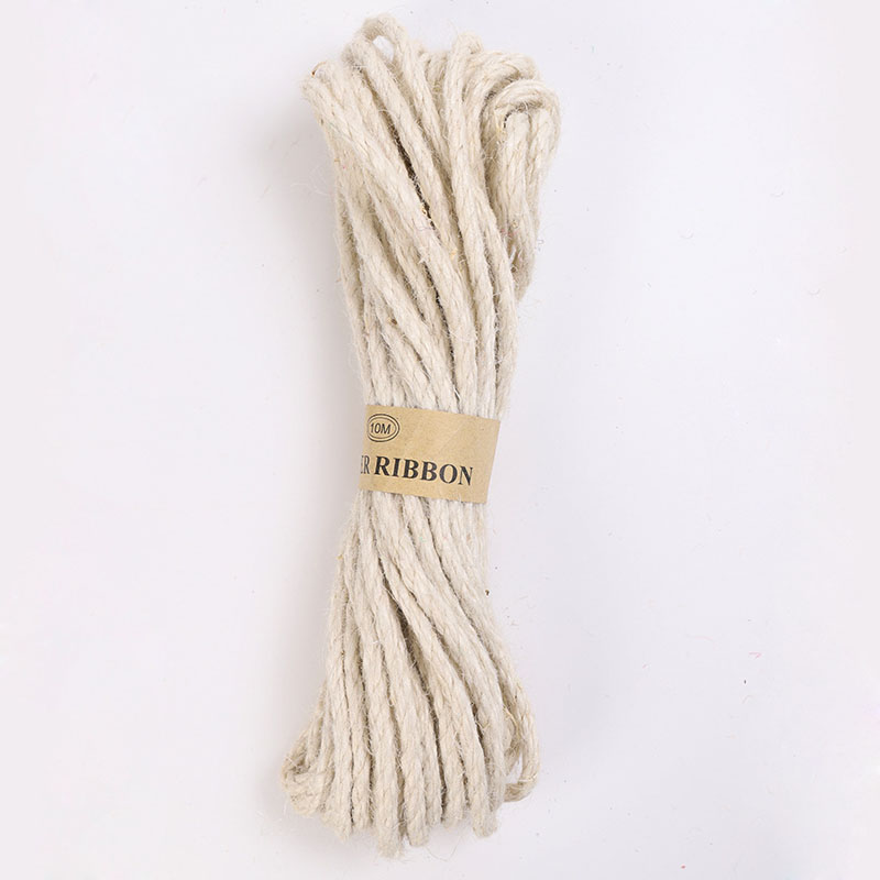 10 Meters Colorful Twisted Cord Jute Rope 6mm DIY Basket Twine Burlap String Party Decor Wrapping Handmade Craft
