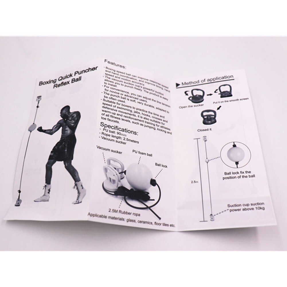 Zuignap Boksen Sucker Speed Balls Quick Hit Opgeschort Reactie Boksen Training Fitness Apparatuur Met Zak Schuim Decompressie