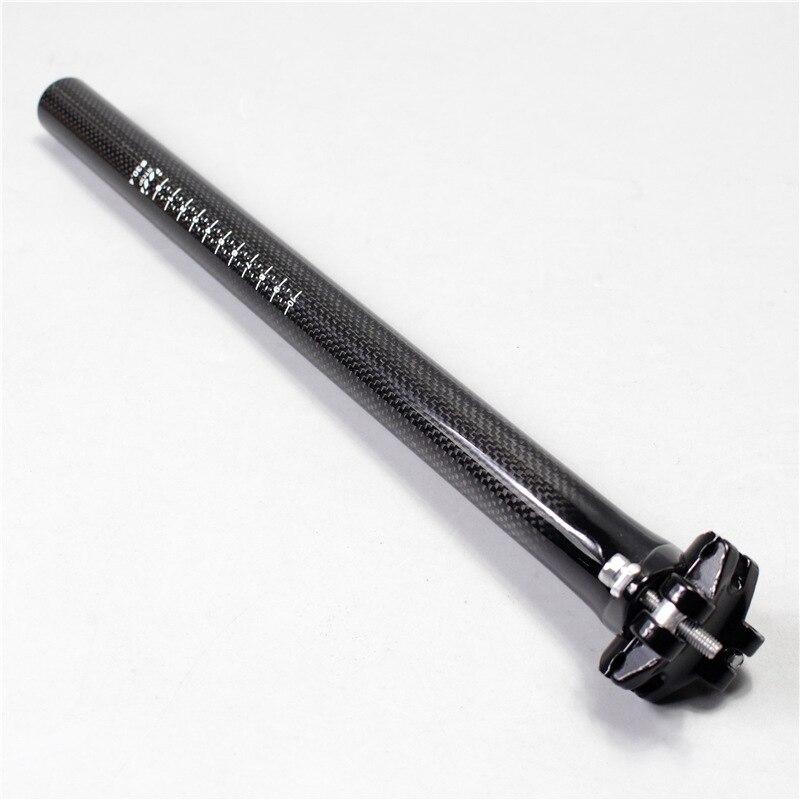 Carbon Fiber Bike Seatpost 30.4 x 400mm Bicycle Seat Tube 3K Glossy Road/Mtb Cycling Carbon Seat