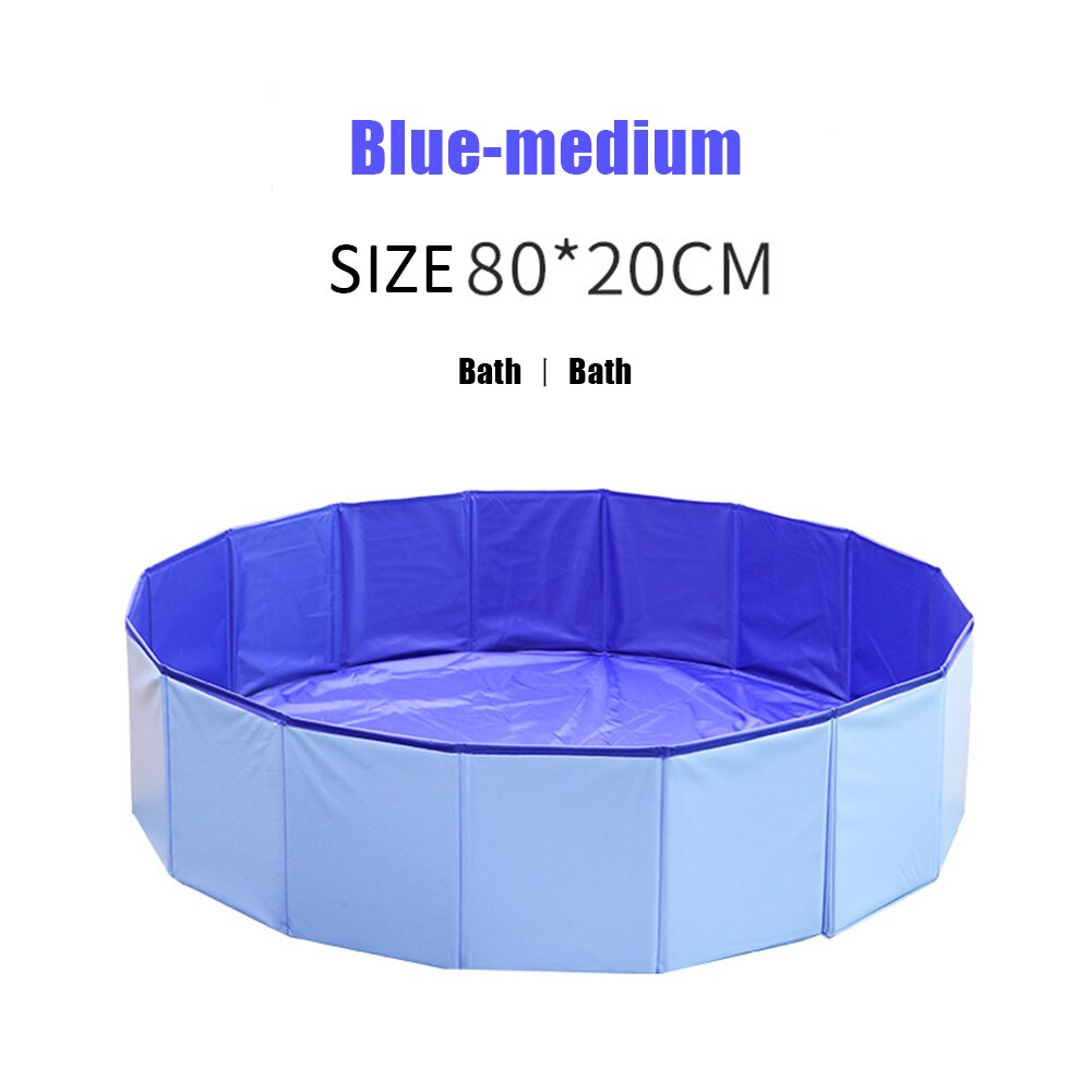 Foldable Dog Pet Bath Pool Collapsible Bathing Tub Shower Tub Water Pond Kiddie Pool for Dogs Cats Kids: Scarlet