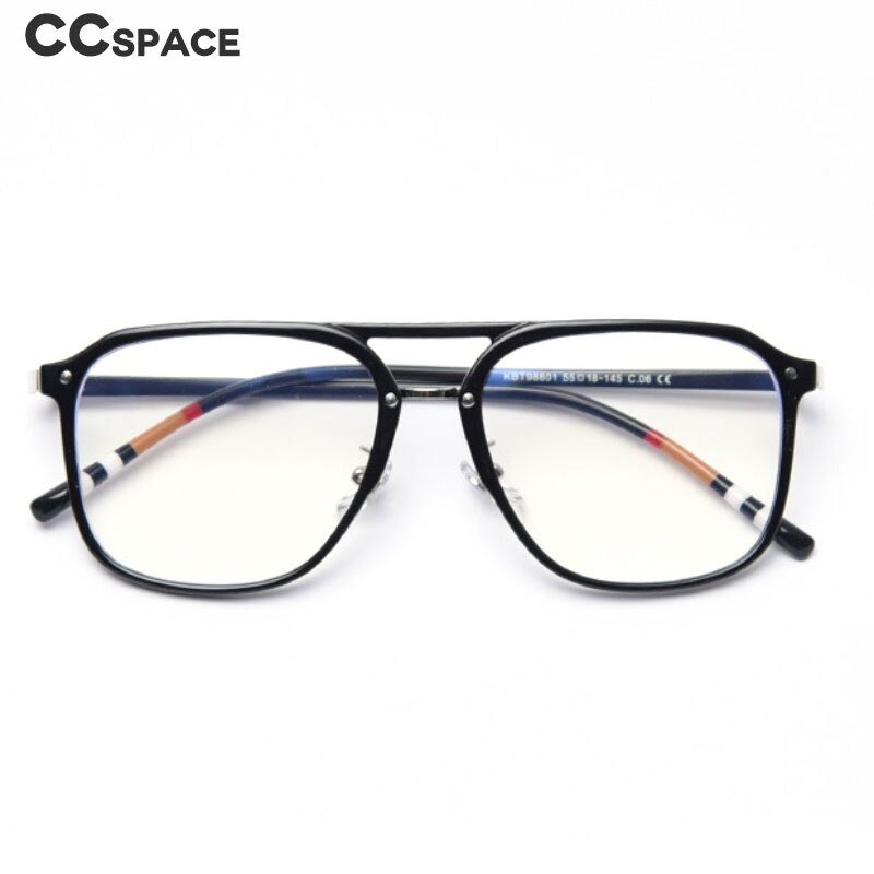 kachawoo Blauw licht blokkerende glazen voor mannen vrouwen mode montuur TR90 bril vierkante bril, transparant, Large
