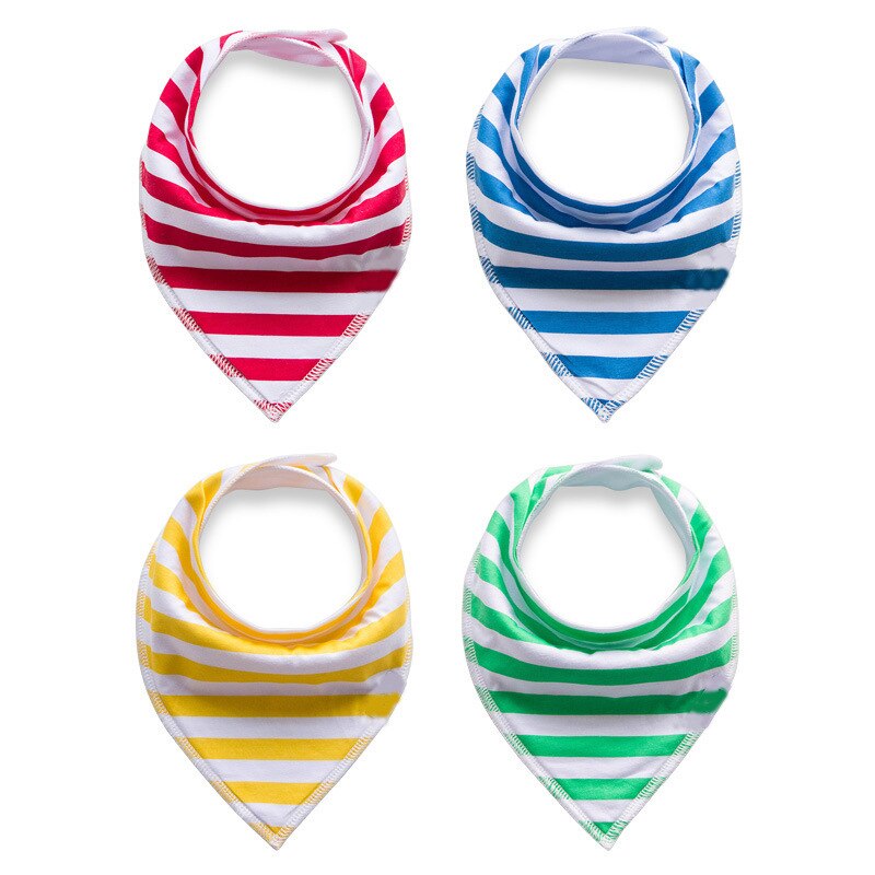 Baby bandana dregla haklappar för dregling och barnsjukdomar 4- pack set för flickor och pojkar: 4