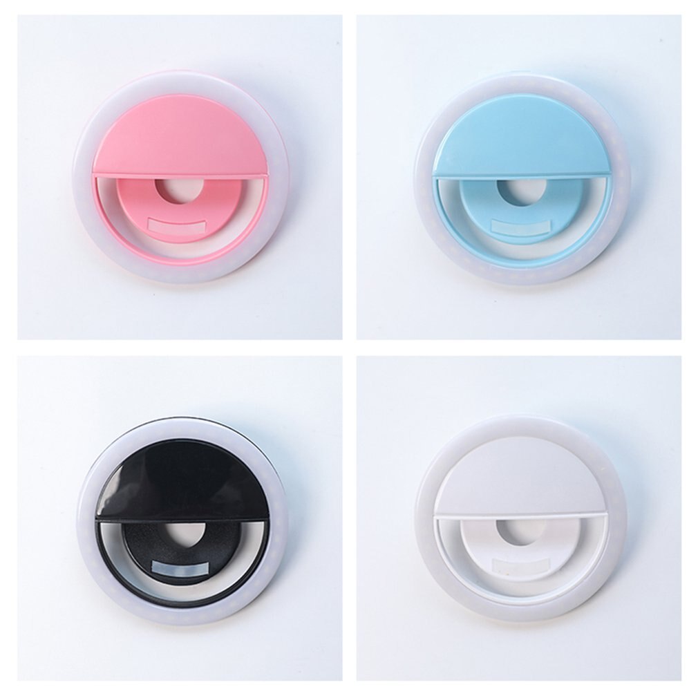 Selfie Licht Ring Led Lamp Mobiele Telefoon Lens Universele Selfie Led Lamp Ring Flash Mobiele Telefoon Camera Lenzen Licht ring Clip