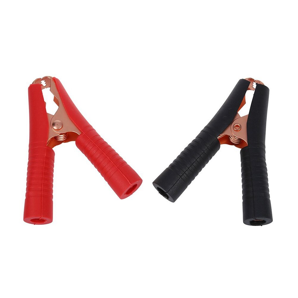 2 Pcs/Set Car Battery Clips 100A Copper Plated Insulated Alligator Clamps Red Black Crocodile Clip NJ88