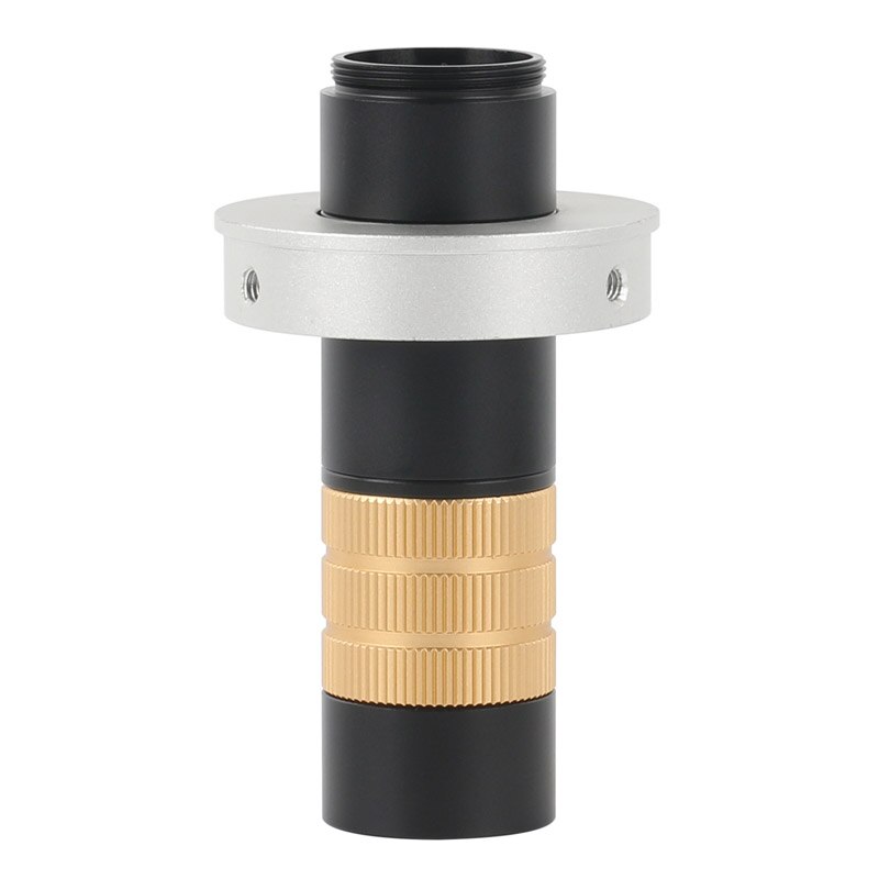 Adjustable 200X Continuous Zoom C-mount Lens C/CS Mount Magnify Glass Lens for CCD Digital Industrial Microscope Video Camera