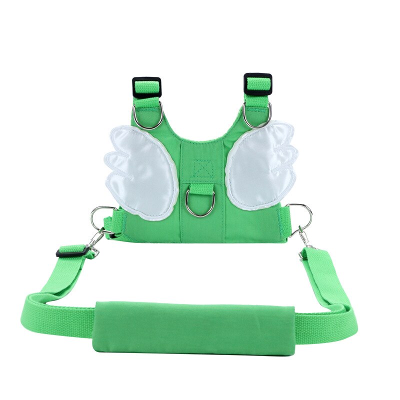 Baby Walker Protection Helper Soft Elastic Baby Belt Harness for Toddler Activity With Adjustable Strap for Balance: green