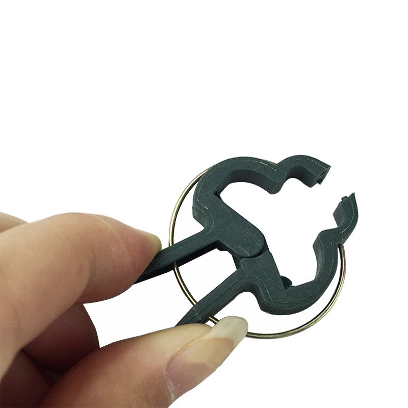 20Pcs Spring-Loaded Fastener Greenhouse Bracket Pole Fixed Clamp Plants Seedling Stem Support Grafting Stakes Connector Clip