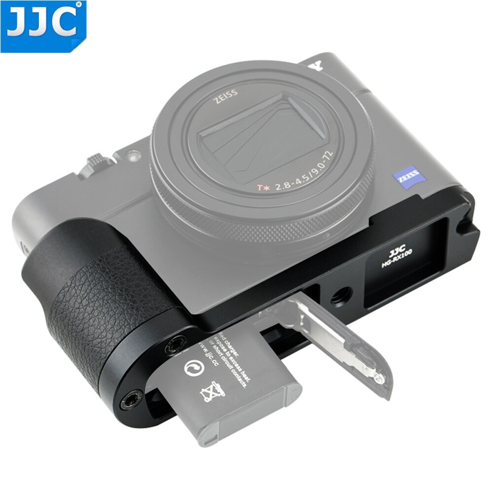 JJC caméra à dégagement rapide poignée antidérapante avec prise de trépied 1/4 "-20 pour Sony RX100 Mark VI V VA IV II 6 5 4 3 2 caméras