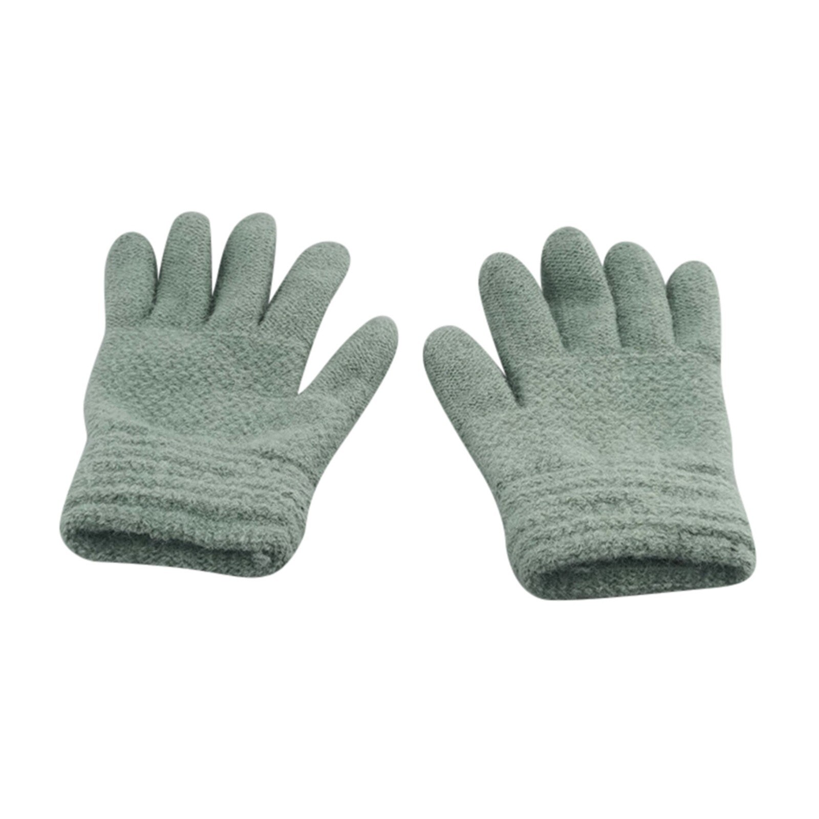 Kinderen Kids Winter Warm Thicken Handschoenen Effen Gebreide Flip Vinger Wanten Handschoenen Voor Kinderen Peuter Kids Gebreide Volledige Vinger: MG