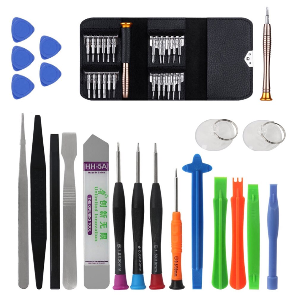 46 In 1 Professionele Mobiele Telefoon Reparatie Tool Kit Voor Iphone Samsung Xiaomi Multifunctionele Schroevendraaier Pry Demontage Tool Set