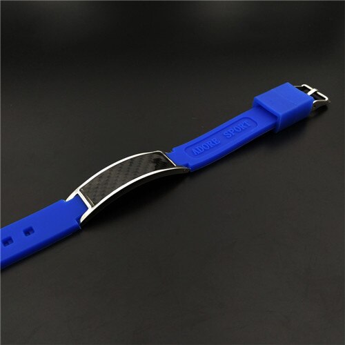 Energie einzigen produkt Negativ ionen fernen infrarot Germanium magnetische vier-in-eins silikon Armbinde: Blau