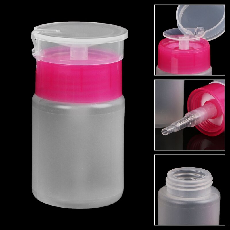 70 Ml Lege Pomp Dispenser Huid Lotion Container Manicure Vloeibare Gel Polish Remover Make-Up Remover Schone Fles Nail Art Tool