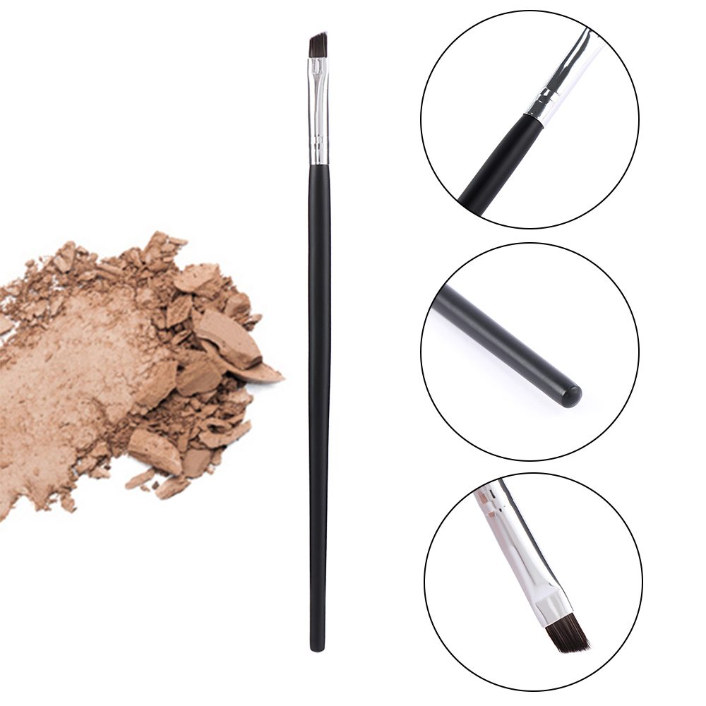 1pc vinklede øjenbrynsbørste gel eyeliner børste makeup børste skønhedsblanding øje makeup skrå børste værktøj til øjenbryn: Default Title
