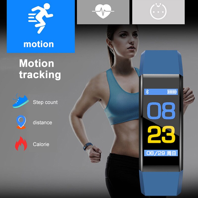 Y3 Color Screen Smart Bracelet Heart Rate Monitor Fitness Blood Pressure/Oxygen IP67 Waterproof Smartwatch Pedometer
