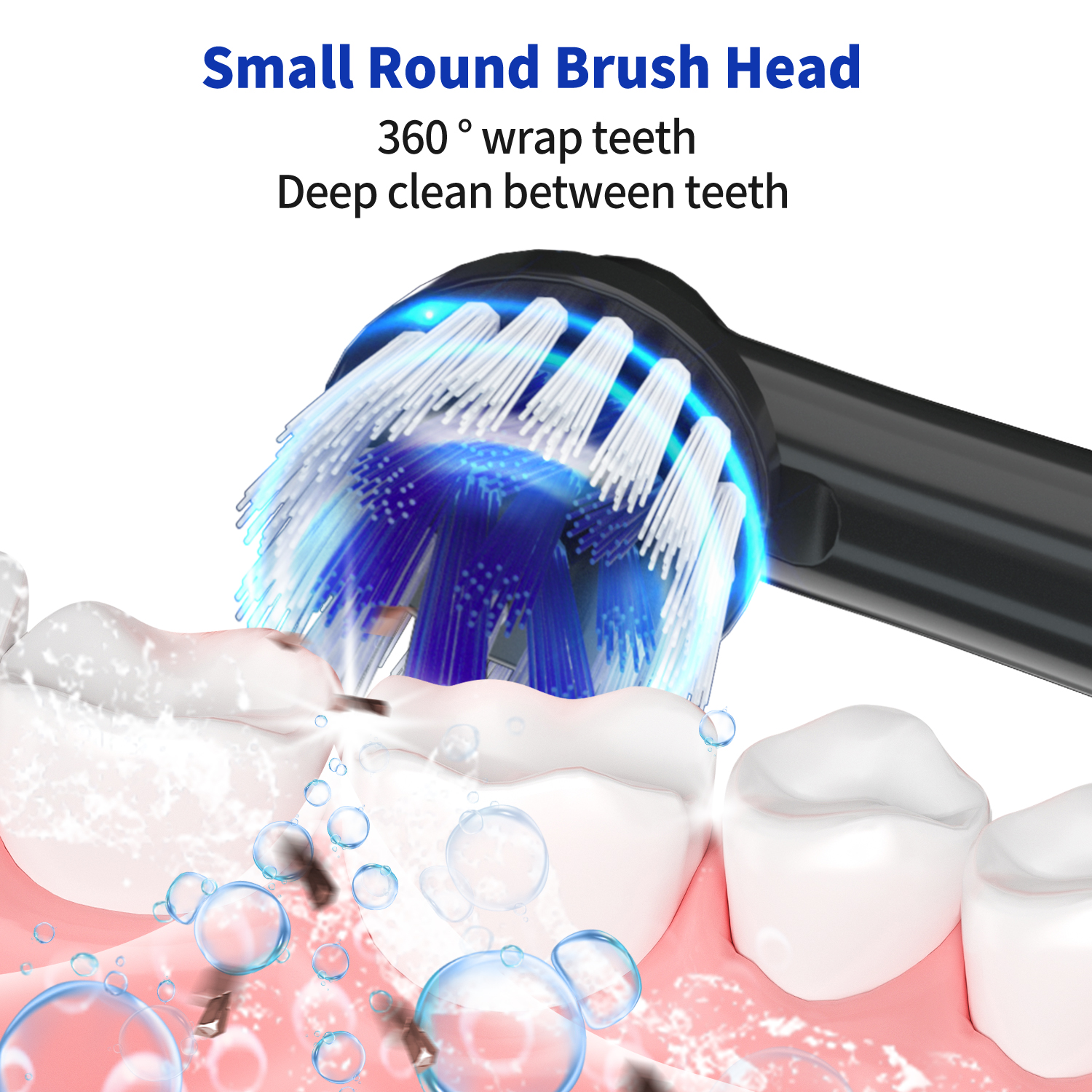 4PCS A2729 Replaceable brush head for Mornwell T37 Toothbrush