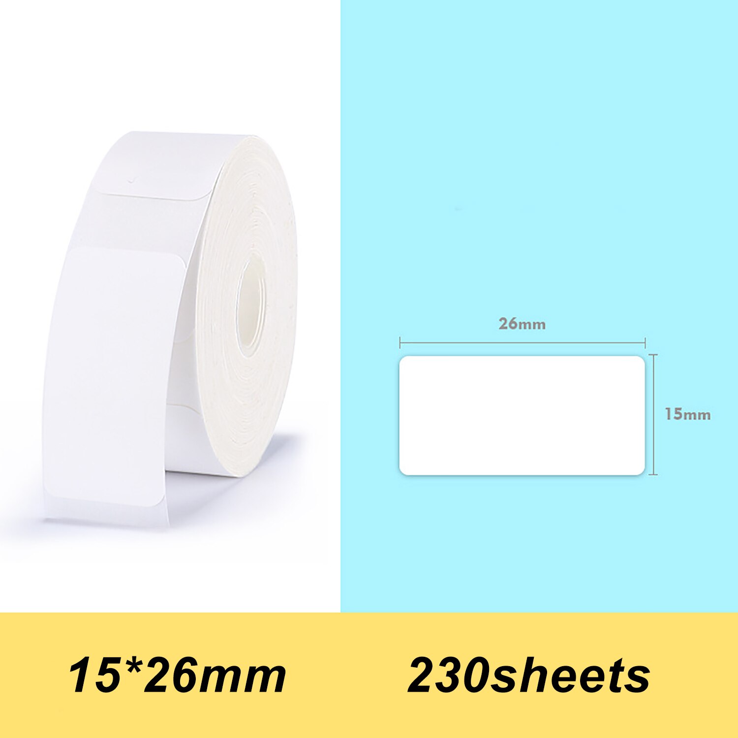 Niimbot D11 transparent Label Paper 14*30mm 210pcs/roll Barcode Price Size Name Blank Labels Waterproof: 1