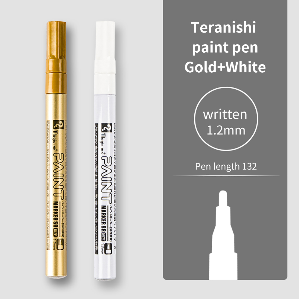 2/3 stk. permanent tusjpenn for maling, 1.2mm/2.5mm hurtigtørkende vanntette tusjer for stein, dekk, slitebane, gummi, stoff, metall: Blandet farge