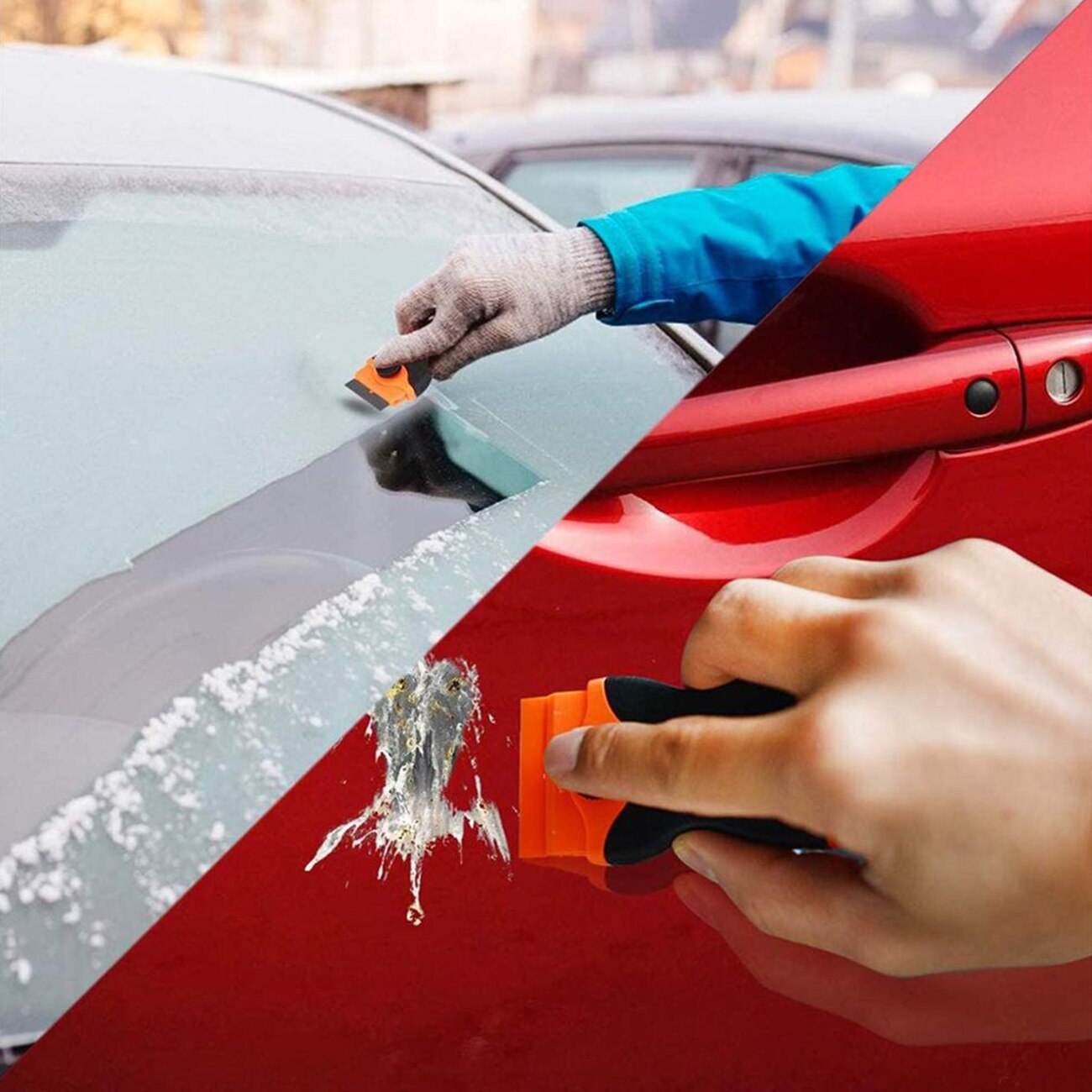 Auto Vinyl Wrap Film Squeegee Scraper Tools Edge-closing Tool for Car Sticker Film Scraper Kit Car-Styling Accessories