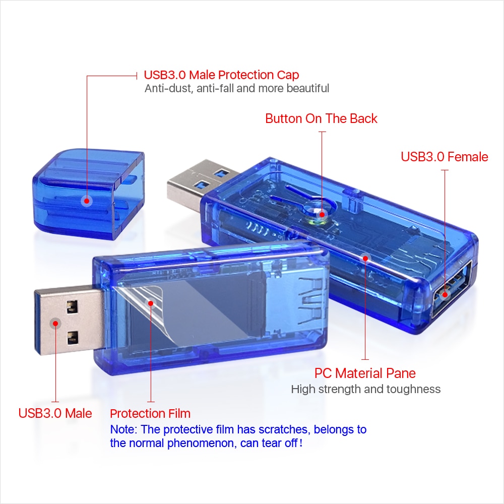 AT34 AT35 USB 3,0 farbe LCD Voltmeter Amperemeter Spannung Strom Meter Multimeter Batterie Ladung Power Bank USB Tester