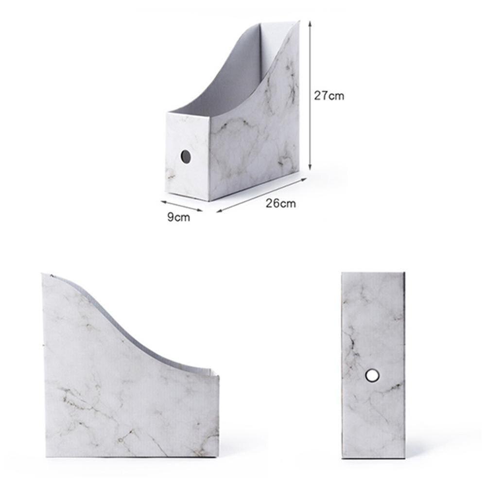 5Pcs/Set Magazine School Storage Box Pencil Office Paperwork Organiser Stationery Rack File Desk Holder Simple Paper P4J1