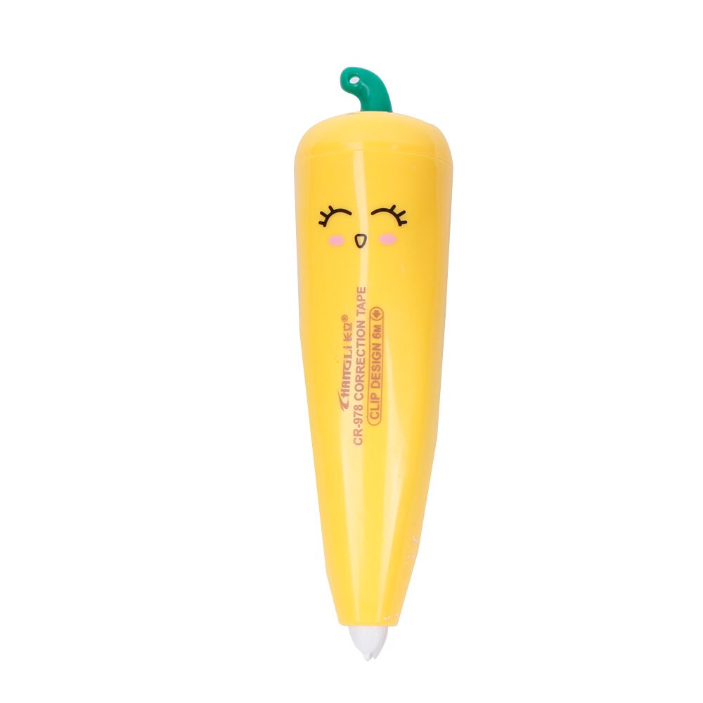 Leuke Cartoon Peper Vorm Correctie Tape Student Briefpapier Kantoor Schoolbenodigdheden Kleur Willekeurige