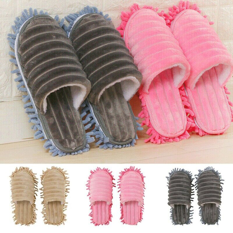 Chanclas para limpieza de suelo, accesorio para limpiar el pie, mopa, zapatos, herramienta de limpieza, 1 par