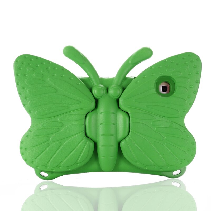 Case For Samsung Galaxy Tab A 10.1 SM-T510 SM-T515 Cute butterfly Kids Tablets Cover For Samsung T510 T515 fundas+Soft Film: Green