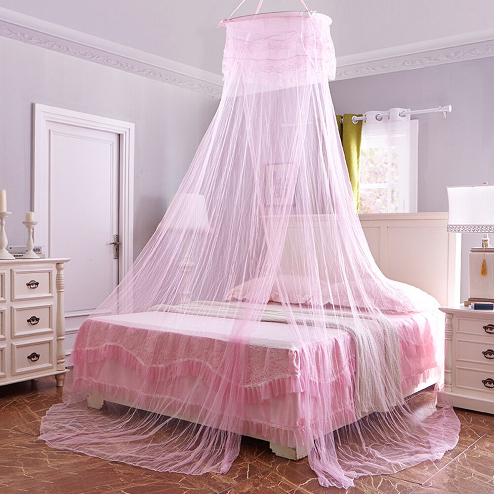 Moustiquaire pour lit Double moustiquaire pour chambre Elgant auvent rideau lit tente princesse moustiquaire moustiquaire: Rose