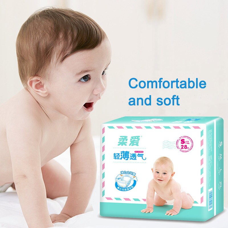 Soft Baby Diaper Baby Nappy Toilet Training Newborn Diapering Disposable Newborn Baby Leakguards Hypoallergenic Diapers S M L XL