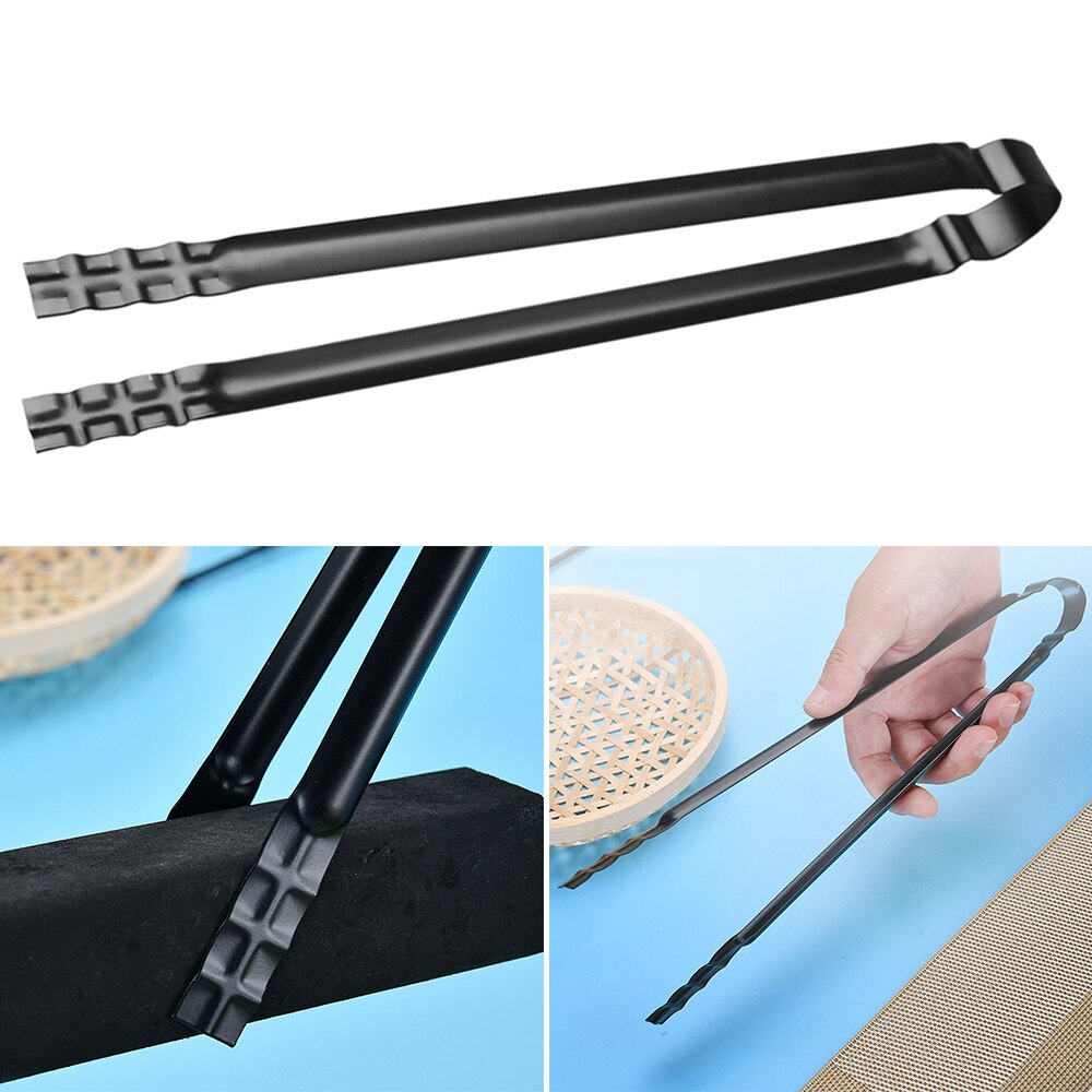 Pince à Barbecue en métal résistant à la chaleur alimentaire Barbecue Barbecue four à charbon outils de cuisson en plein air Barbecue pince à viande Camping cuisine Gadget