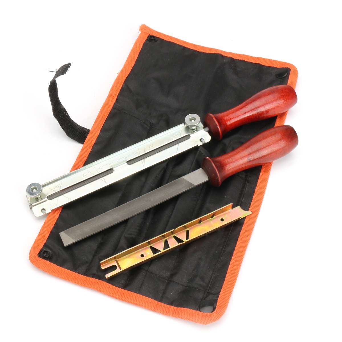 5pcs/set Chainsaw Sharpening Filing Kit 5.2mm File Fits for Stihl 3/8 Pro Chain