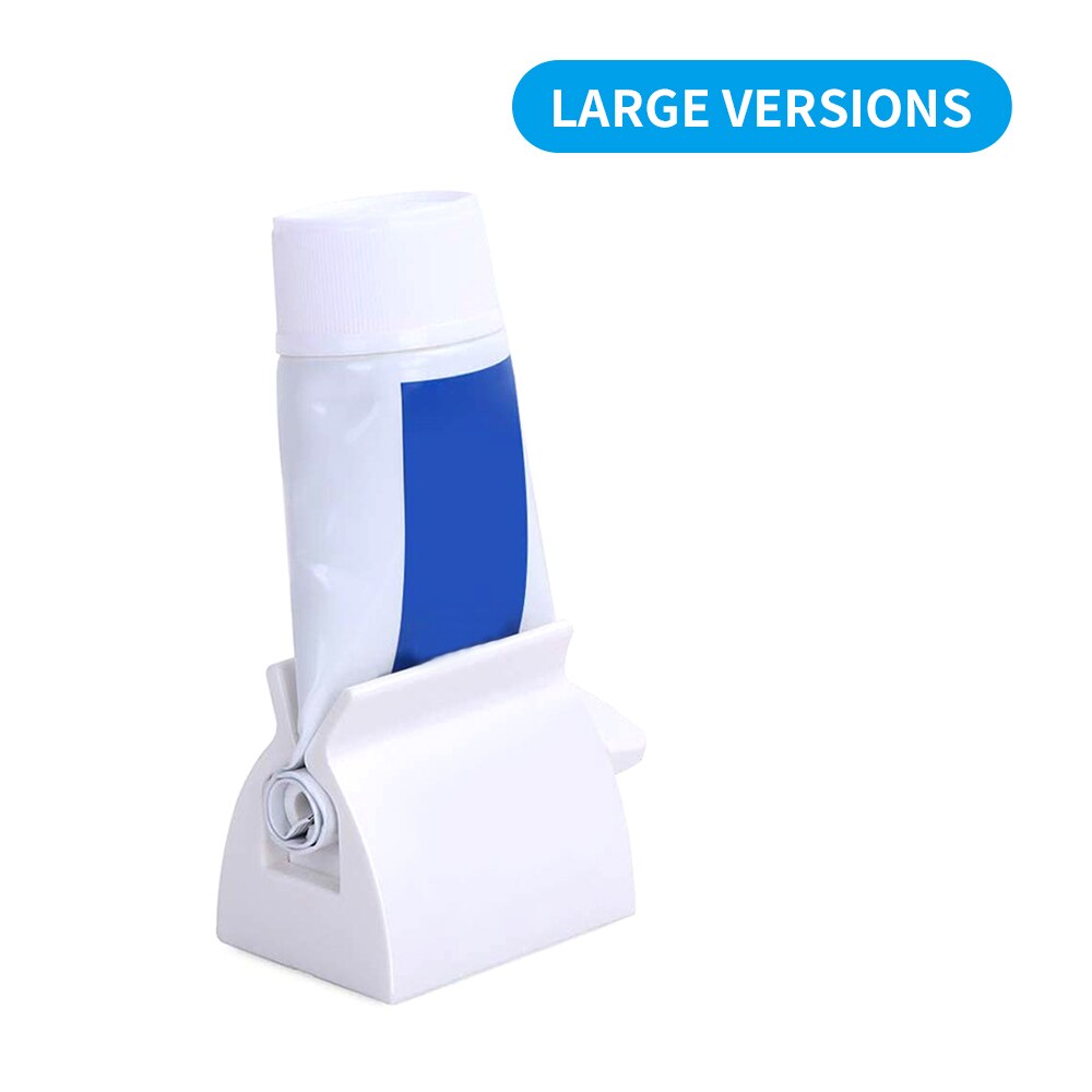 Toothpaste Squeezer Rolling Toothpaste Tube Squeezers Toothpaste Tube Holder Multifunctional Manual Rotate Toothpaste Dispenser: White