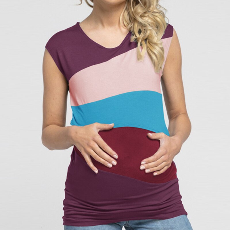 Melario gravidtröjor gravida kvinnor t-shirts gravidkläder ammande topp skjorta bokstäver graviditet graviditetskläder t-shirt