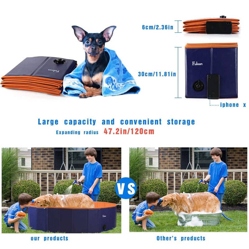 Piscine pour chien pliable chien piscine pour animaux de compagnie baignoire baignoire pour animaux de compagnie piscine pliable piscine pour chiens chats enfants