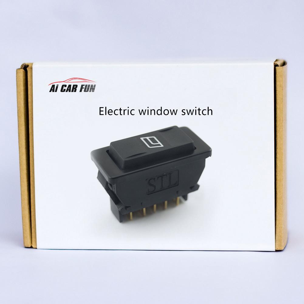 1PC Universal 5-pin Car Power Window Switch With Illumination Indicator black Car Window Lift Switch