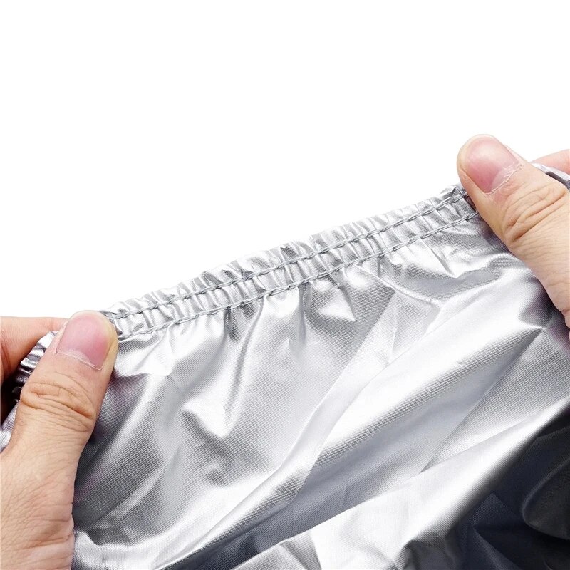 Bootsabdeckung für Yacht, Outdoor-Schutz, wasserdicht, Bootsabdeckung, Stoff, bruchsicher, reißfest, silberfarben, reflektierend, 11–22 Fuß