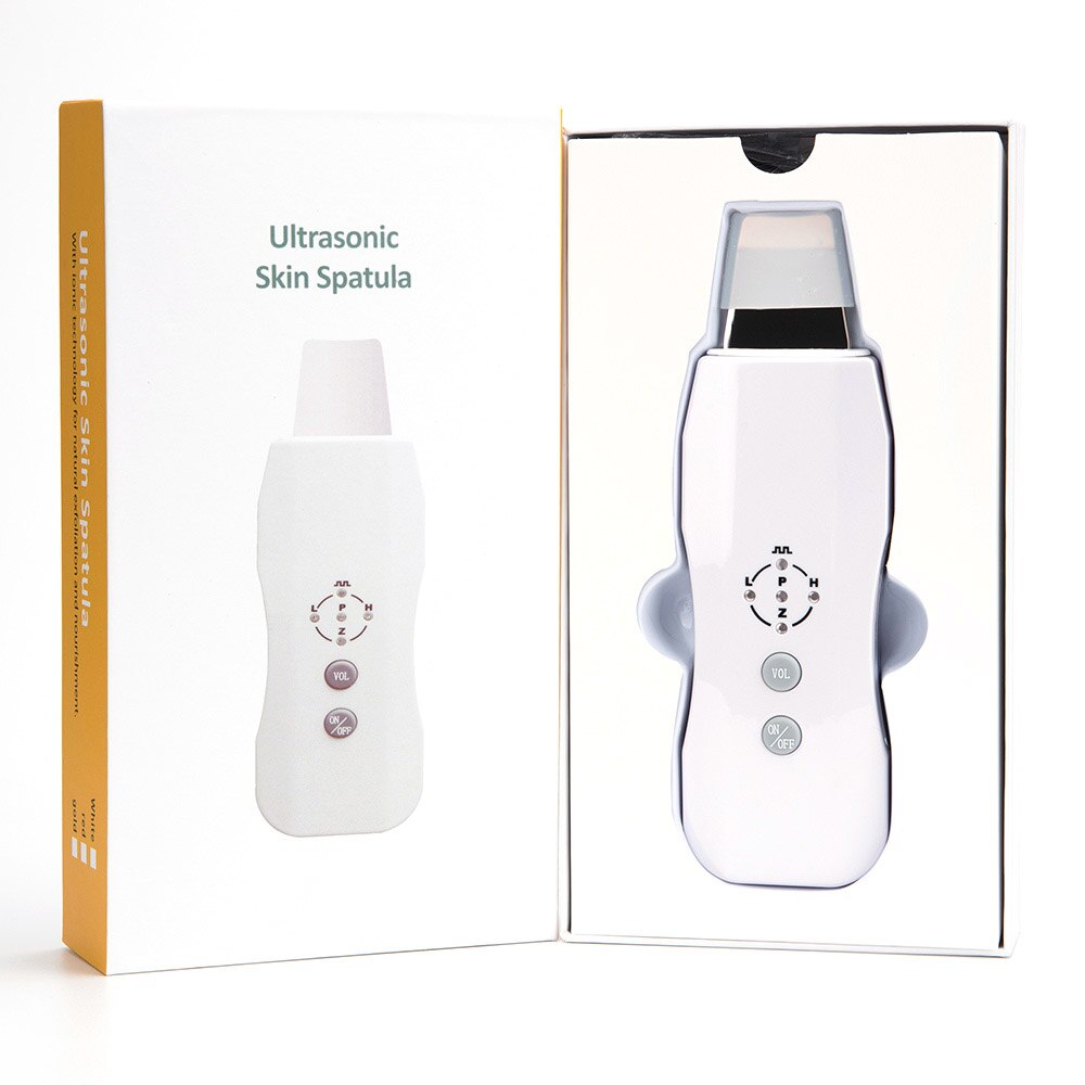 Máquina ultrasónica de limpieza profunda del depurador de la piel máquina de pelar pala limpiador de poros faciales máquina exfoliante DE LA PIEL exfoliante