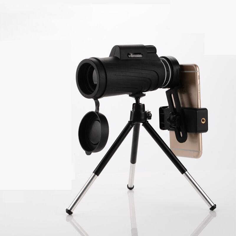 50X Optical Glass Zoom Telescope Telephoto Waterproof Mobile Phone lenses Camera Lens For iPhone Samsung iOS Android Smartphones: Aluminum stand lens