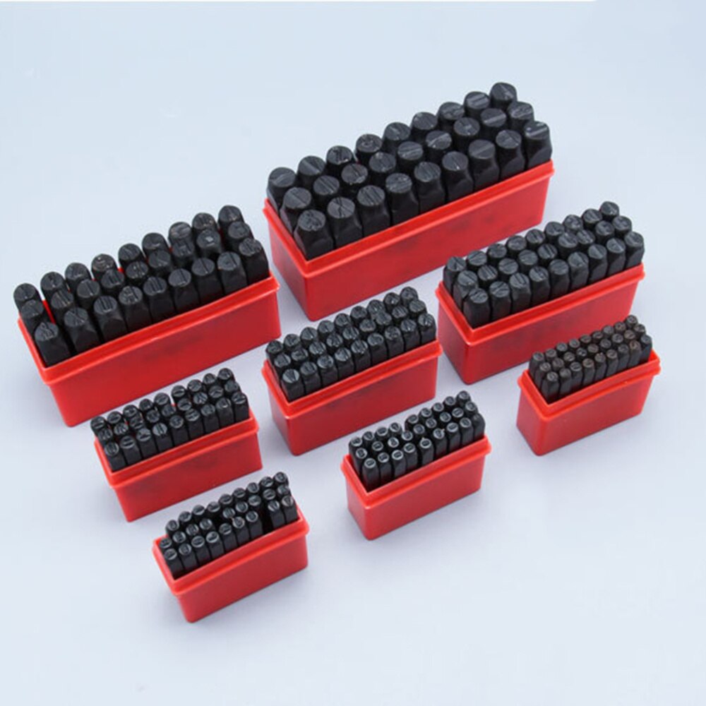 36PCS Letters Number Steel Seal Carbon Steel Stamp Dies Leather Carving Letter Punch Alphanumeric Number Leather Stamper for Par