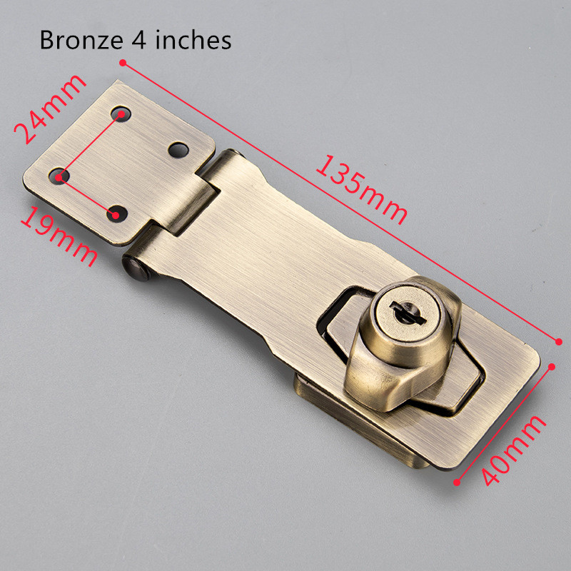 Punch-free With Lock Drawer Locks Letter Box Locker Double Door Cabinet Lock Office Cabinet Security Combination Lock: Satin Nickel