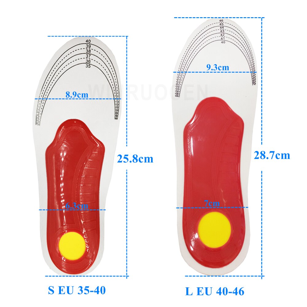 WINRUOCEN EVA Orthotics Insole Healthy Care Varus Flat Foot For X-Legs Valgus Shoes Insert Arch Support Plantar Fasciitis Pads