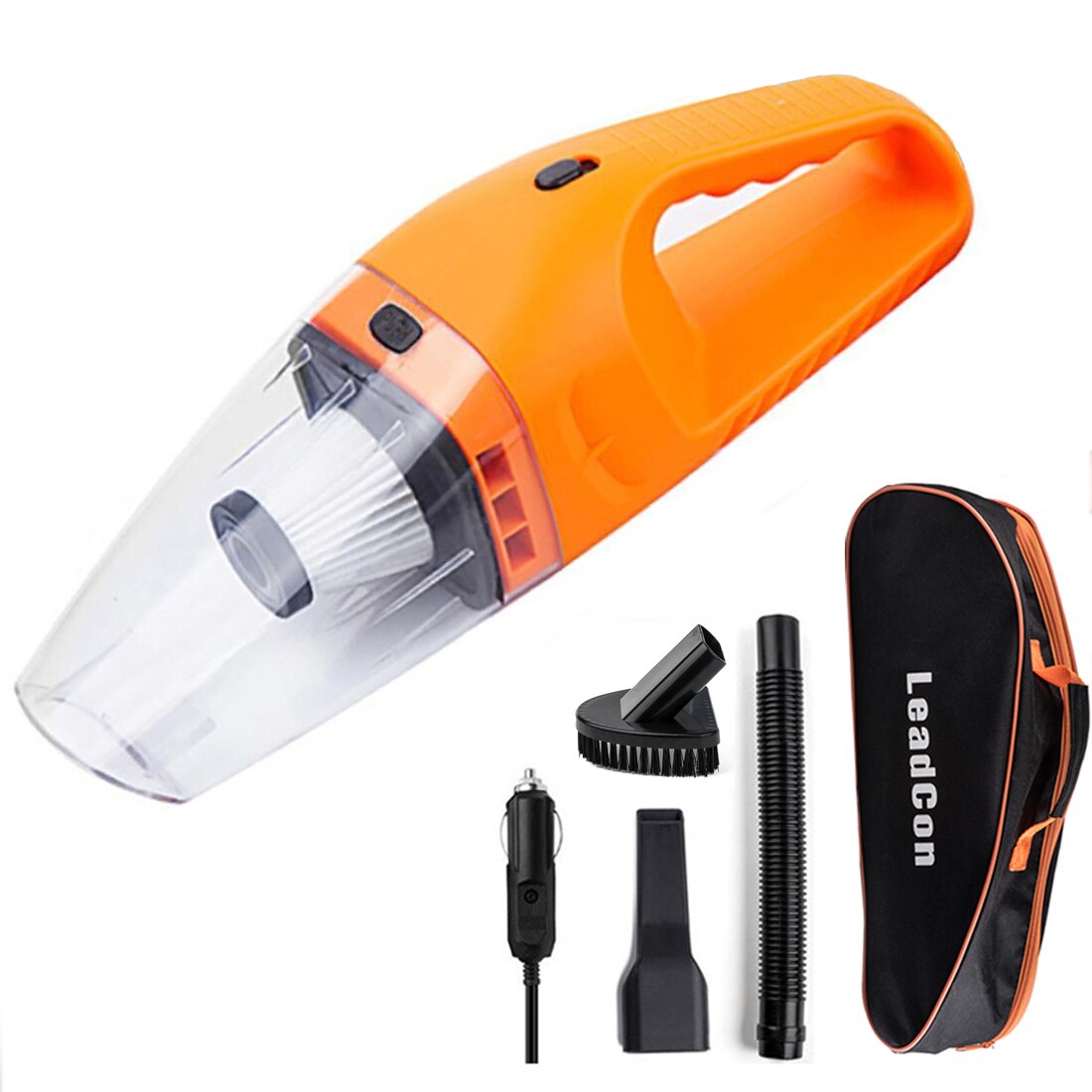 Car Vacuum Cleaner 120W Portable Handheld Vacuum Cleaner Auto Wet/Dry Car Vacuum Hand Filter 12V