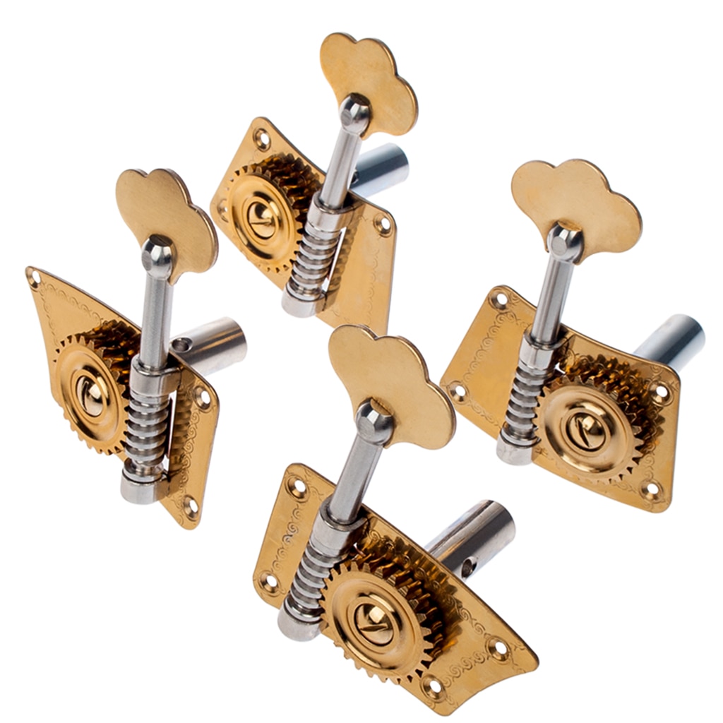 4/4 3/4 Double Bass Machine Heads Quarter Plate Brass Machine Heads For 4/4 3/4 Contrabass