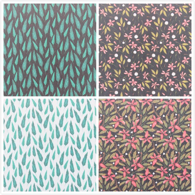 KSCRAFT 12pcs 6" Single-side Printed In Autumn pattern papercraft art paper handmade scrapbooking kit set book