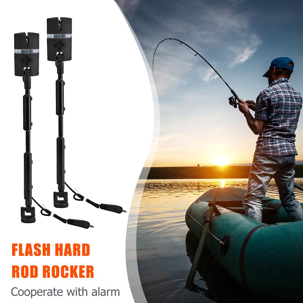 3 stuks dimbare, verstelbare flitser, harde staaf, wiggler, visalarm, montage, 7 kleuren indicator, rocker, swinger, visproducten