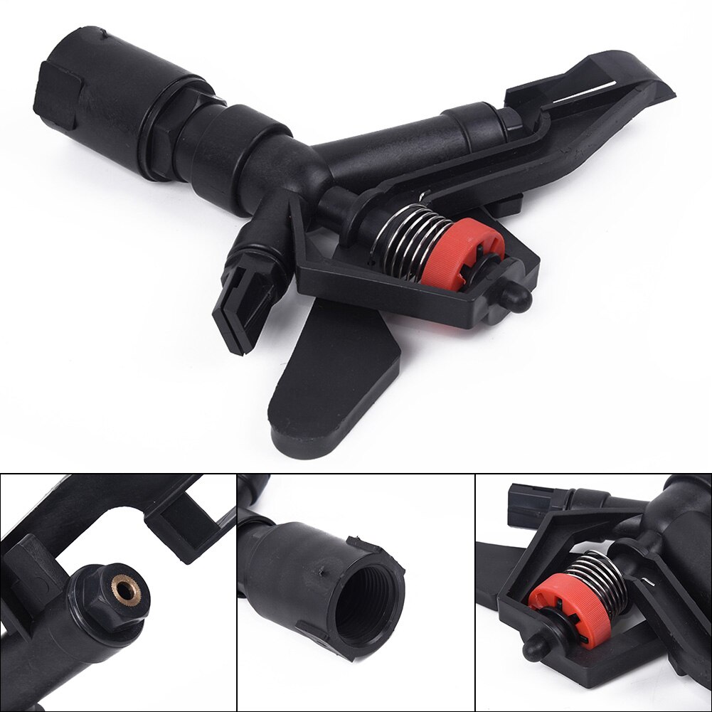 360 Degree Rocker Arm Nozzle Lawn Sprinkler Dual Nozzle Adjustable Garden Tool