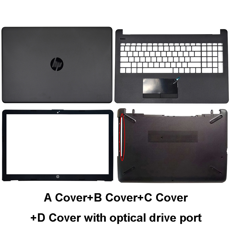 Nowy LCD do laptopa tylna pokrywa dla HP 15-BS 15T-BS 15-BW 15Z-BW 250 G6 255 G6 pokrywa przednia zawiasy wielkie litery podpórce pod nadgarstki dolna obudowa A B 924899-001
